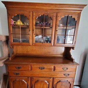 50yr old China Cabinet with matching 50yr old table